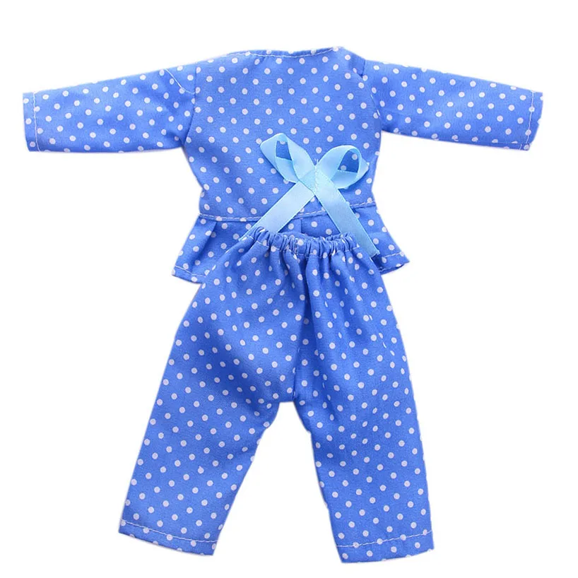 Fleta Новый Повседневный синий костюм куклы с круглым вырезом одежда для 14 5