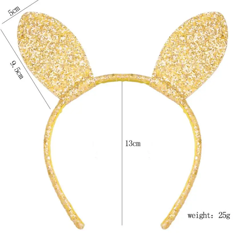 New Design Girls Lovely Rabbit Ears headband alloy thin glitter cartoon photo prop hair band women accessories headdress K5 | Аксессуары