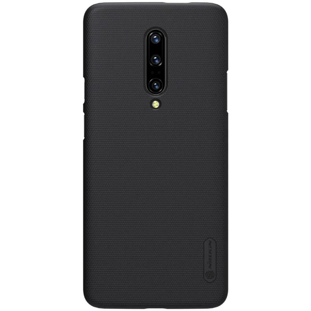 Black Nillkin для OnePlus 7 Pro чехол Nillkin матовый щит Жесткий ПК задняя крышка телефона для OnePlus 7 - Цвет: Black