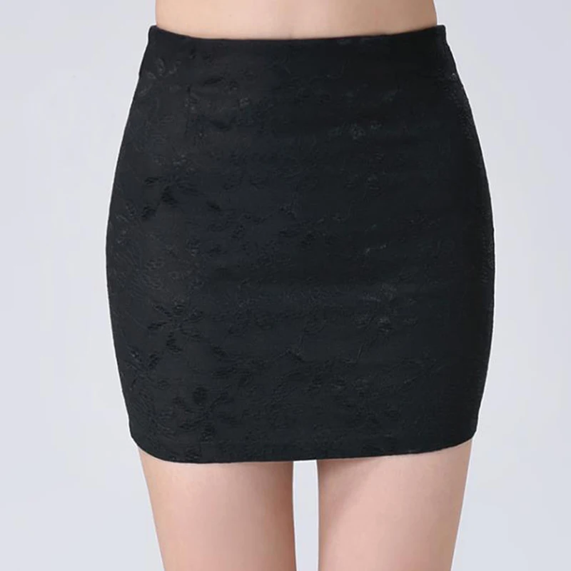 Юбка карандаш Женская кружевная с высокой талией элегантная винтажная пикантная