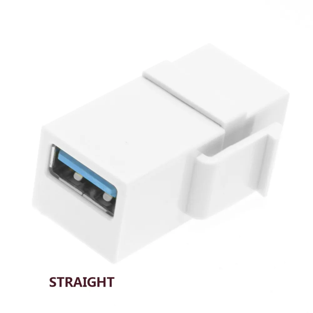 

Chenyang USB 3.0 A Female to A Female Extension Keystone Jack Coupler Adapter for Wall Plate Panel USB Cable