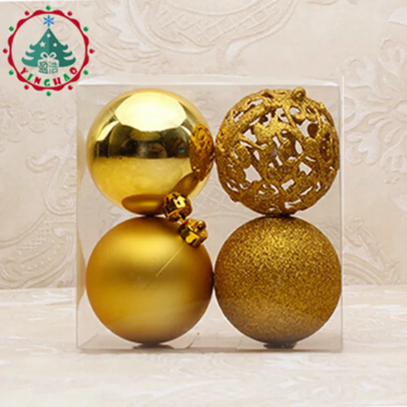 Navidad 8 см полистирол Рождественский шар украшения для елки украшения