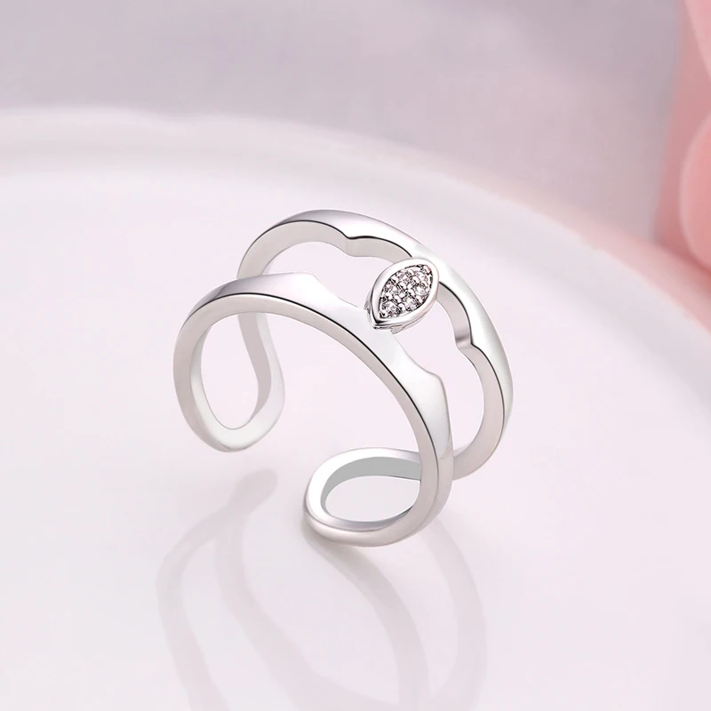 Белое/розовое золото цвет новое свадебное Кристальное кольцо Anillos женские