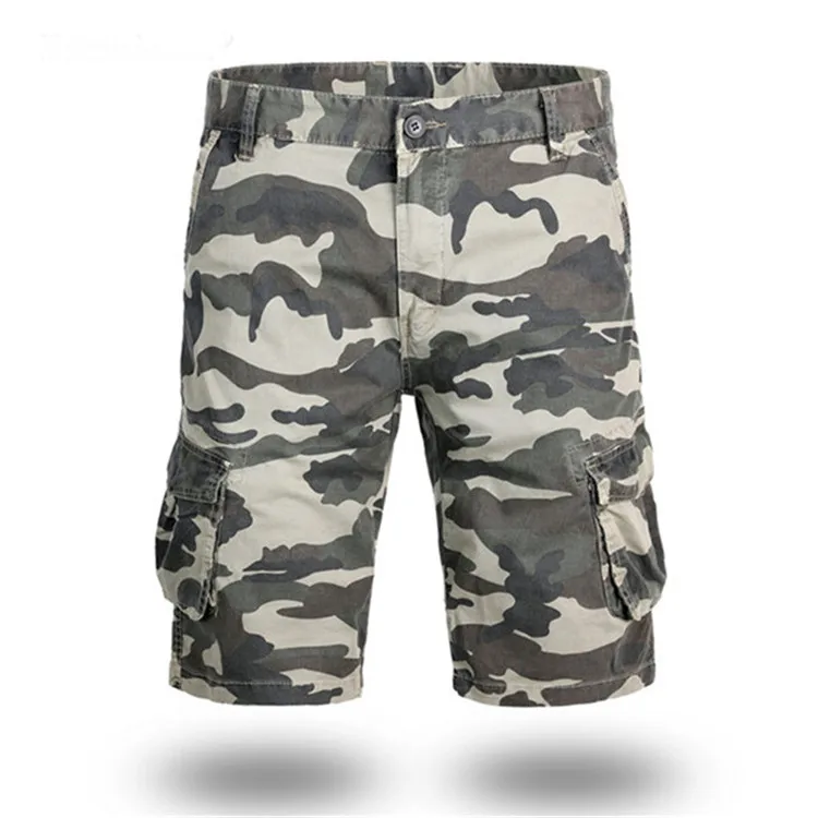 Khaki camouflage Горные мужские летние походные шорты для спорта на открытом воздухе, отдыха, Походов, Кемпинга, бега, камуфляжные мужские короткие брюки VA429 - Цвет: Khaki camouflage