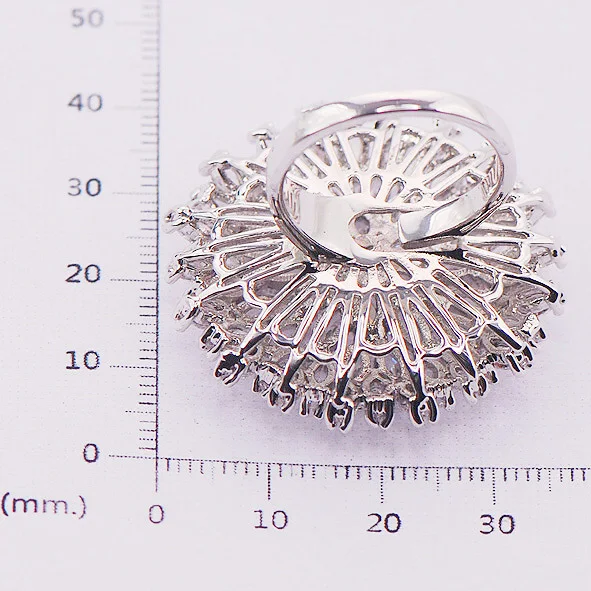 Женское кольцо из серебра 925 пробы с белым фианитом|ring size|womens rings size 7silver women ring |