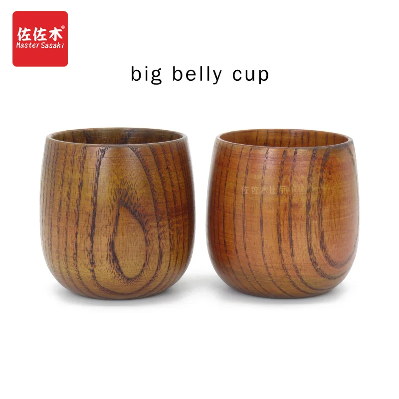 

Europe/Japanese/Retro wooden cup belly cup handy cup hotel restaurant beer glass insulation Cup wholesale wooden lettering 7*7cm