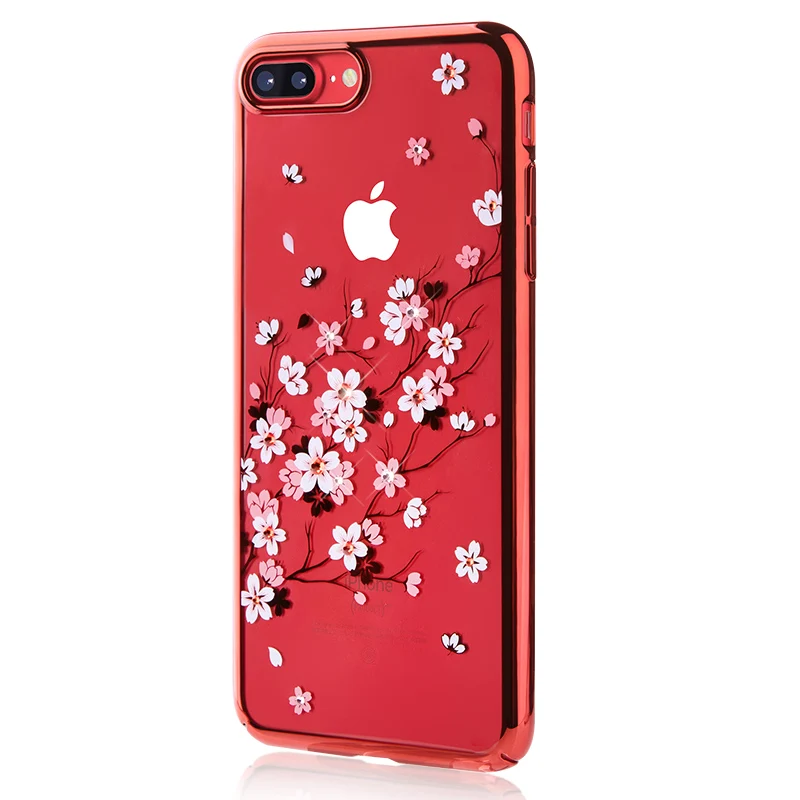 KINGXBAR for iPhone 8 7 Plus Cover Luxury Phone Case Crystals from Swarovski Woman Hard |