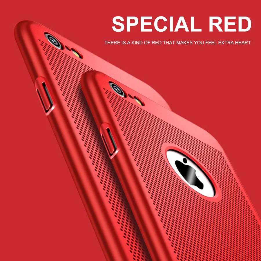 WST Ultra Slim Phone Bag Case For iPhone 7 6 8 6s Plus 5s X 5 SE Coque Hollow Heat Cover |