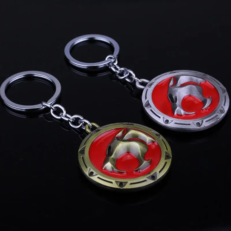 

Movie Seriers Fans Gifts 3D Thundercats Keyring Perak Cat Lion Sign Keychain For Present Chaveiro Key Chain Jewelry Pendant