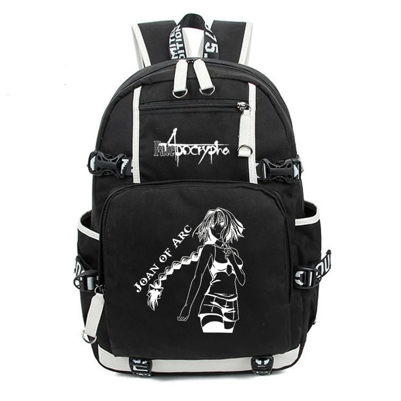 

Fate Apocrypha Canvas Backpack FGO Anime Rucksacks Laptop Travel Shoulder Mochila Notebook Schoolbags College School Bags