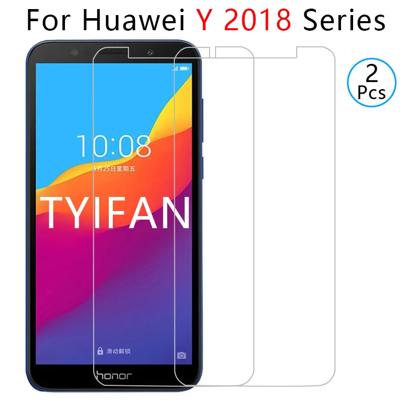 2 шт. ультратонкая пленка из закаленного стекла для huawei y5 y6 y7 prime y9 защитное стекло защитная пленка для экрана на y, 5, 6, 7, 9, 5y 6y 7y 9y безопасности tremp с уровнем твердости 9 h