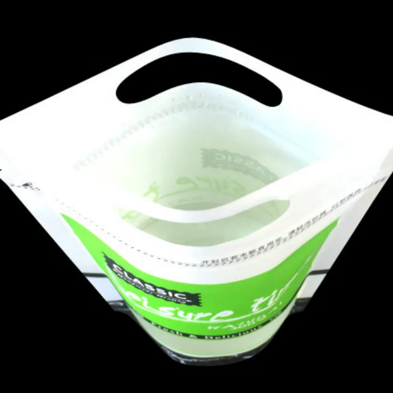 

100pcs Creative Food Candy Coffee Biscuits DIY Packaging bag Zip Lock Stand Up Bag With Handle Large Small Plastic Pouch Package