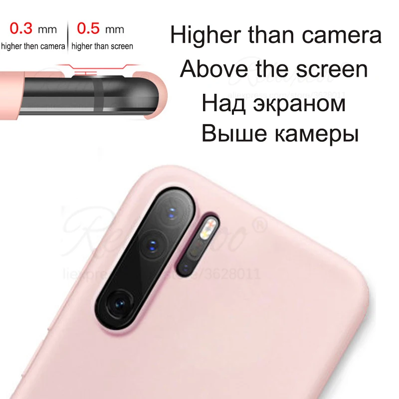 Candy Color Silicone Cases for Huawei P30 Pro Lite Case Soft Liquid TPU Shockproof Cover P 30 P30Lite P30pro Coque | Мобильные