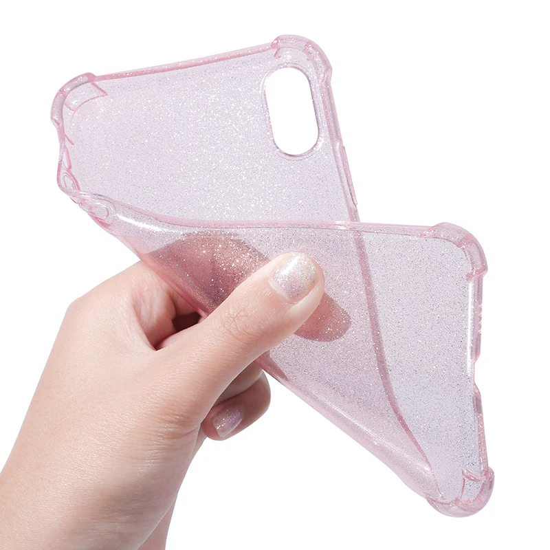 Glitter Silicone Soft Case For iPhone Xs Max XR X 5 6 s 6s 7 8 Plus 6Plus 6sPlus 7Plus 8Plus Luxury Super Shockproof Phone Cover | Мобильные