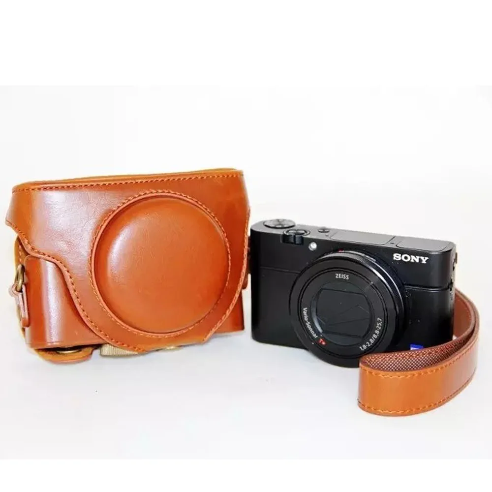 Искусственная кожа цифровая камера чехол сумка чехол для sony RX100VII M7 RX100VI M6 RX100V M5 RX100VA M5A RX100IV M4 RX100 III II я M3 M2