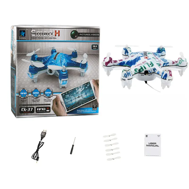 Cheerson cx-37 RC Мини Drone с Камера 0.3mp Wi-Fi телефон Управление FPV-системы видео в режиме
