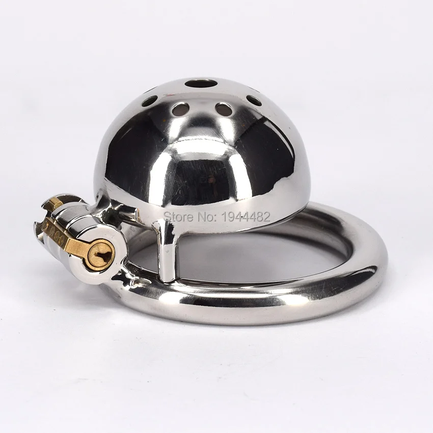 SODANDY Супер короткое устройство целомудрия металлический замок для пениса