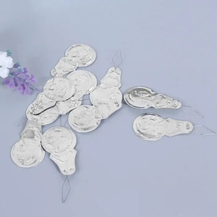 Серебряный лук игла для проволоки Нитевдеватель стежка вставки ручной машины швейный инструмент DIY MJJ88