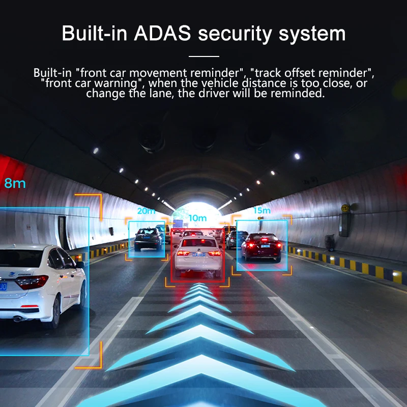 ADAS Мини Автомобильный видеорегистратор камера Full HD LDWS Авто Цифровой Видео