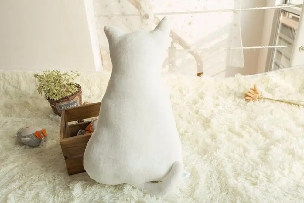 2018 Новые горячие модные домашний декор сзади Кот Подушка чучело кукла подарок