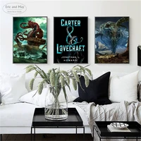 lovecraft monster cthulhu abstract canvas art print painting modern wall picture home decor bedroom decorative posters no frame
