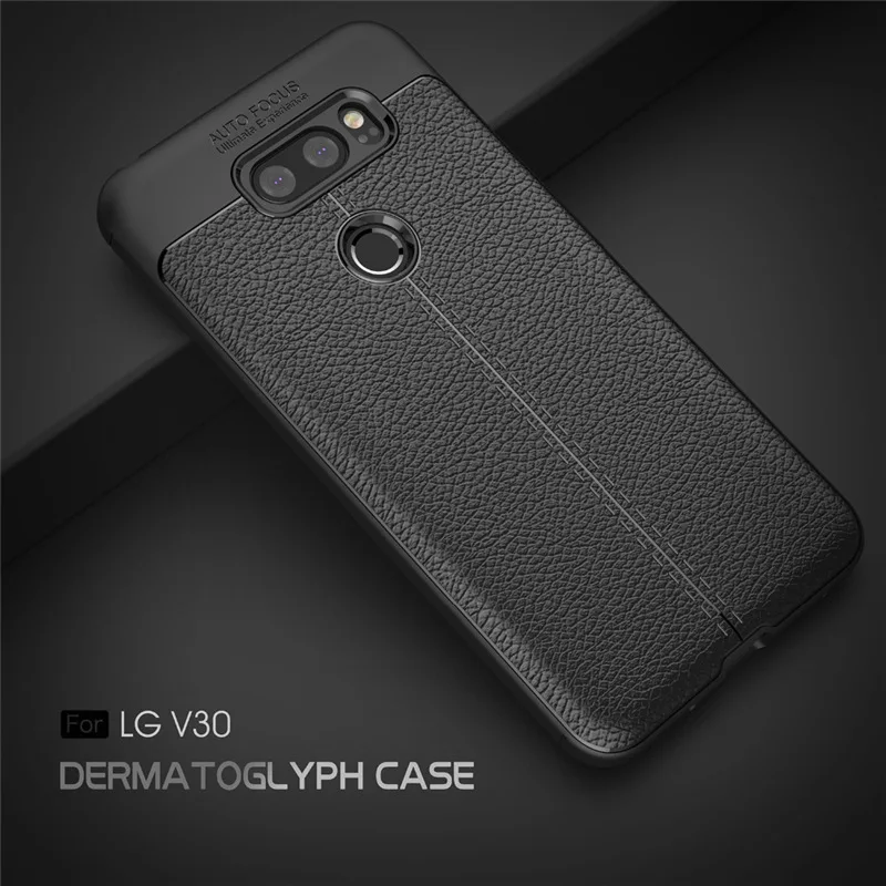 Fundas для LG V30 чехол матовый текстуру кожи углеродного волокна случае Диллон guan