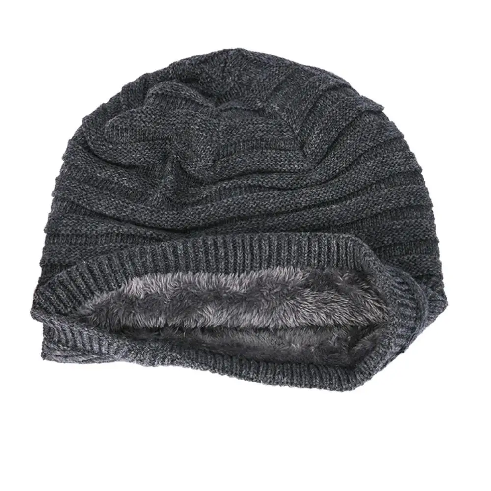 Connectyle мужская женская шерстяная трикотажная шапка с флисовой подкладкой и крупным черепом лыжная