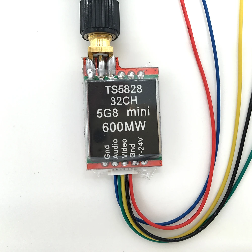 Новый 5 8 Ghz 32Ch 600mW FPV AV беспроводной передатчик для мини мультикоптера автомобиля