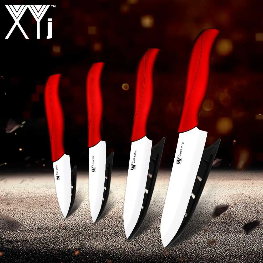 

XYj Chef Ceramic Kitchen Knife Zirconium Oxide Knives Set Fruit Vegatable Anti-Bacteria Kitchen Ceramic Cooking Tools High End