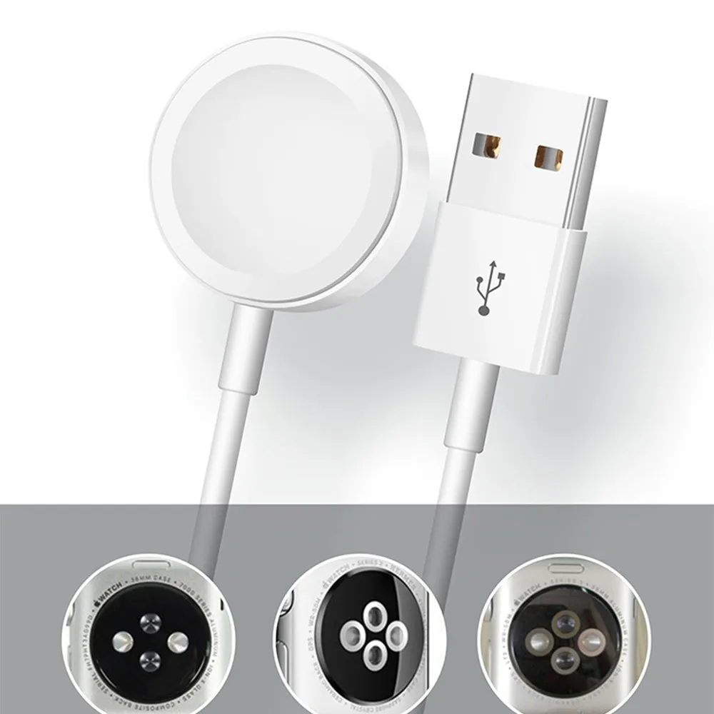 2019New Беспроводное зарядное устройство для часов серии 2 3 USB магнитные часы