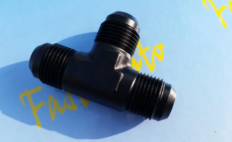 3/4 &quot 16unf нить AN 8 AN8 клеш Тенниска Футболка Деталь 3 Way адаптер Алюминий крепления
