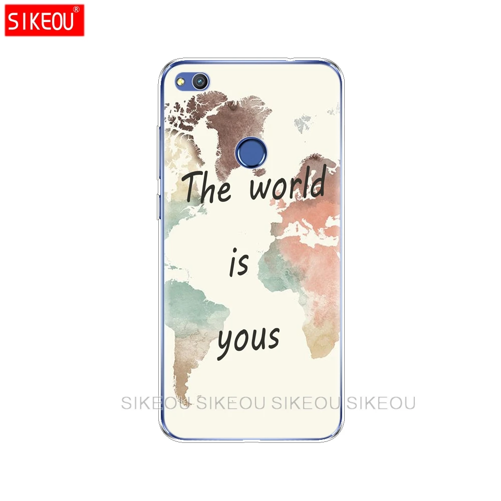Силиконовый чехол для телефона Huawei P20 P7 P8 P9 P10 Lite Plus Pro 2017 P Smart Map дорожные