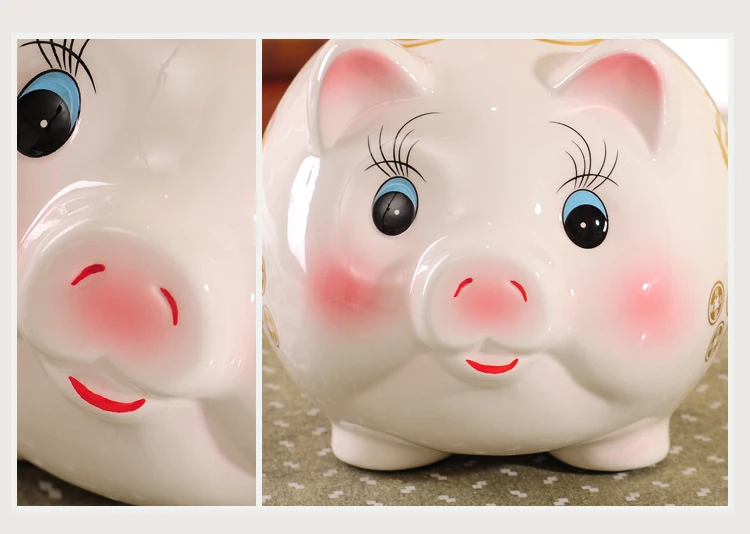 Копилка большая личность прекрасный керамическая копилка lucky pig богатые творческие украшения Сохранение box друг подарок