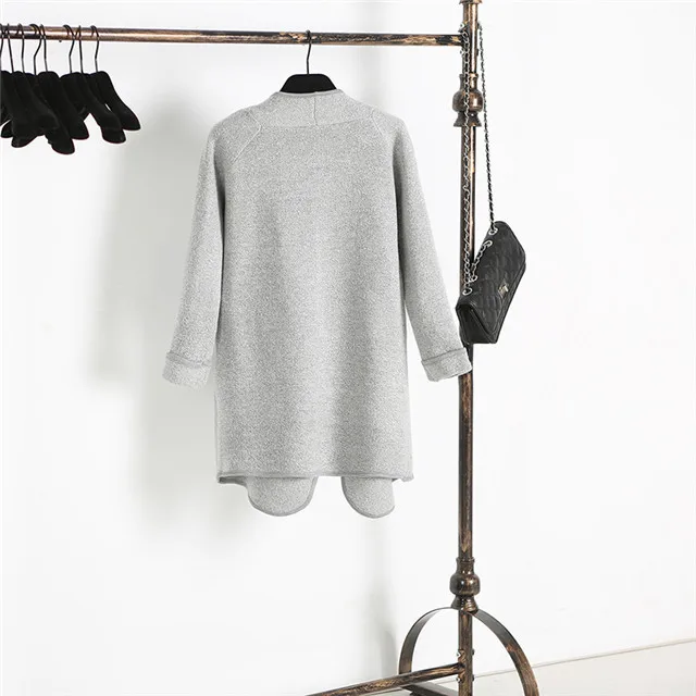 2019 Sash elastic cardigan winter sweater women jumper Knitted female coat Soft casual pull outerwear |