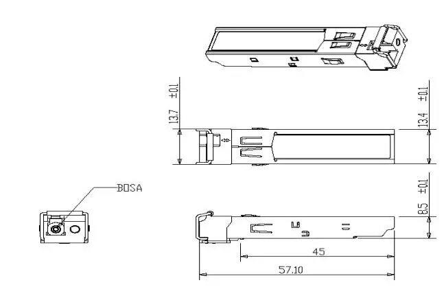 20 км 1,25G bidi sfp модуль 1310nm/1550nm SC/LC совместимый 1 Пара Волоконно-оптический приемопередатчик, волоконно-Модульный SFP приемопередатчик