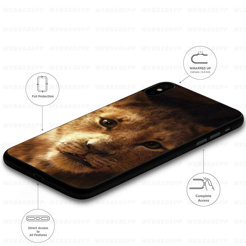 Мягкий силиконовый чехол WEBBEDEPP Lion King для iPhone 11 Pro Xr Xs Max X или 10 8 7 6 6S Plus 5 5S SE Case |