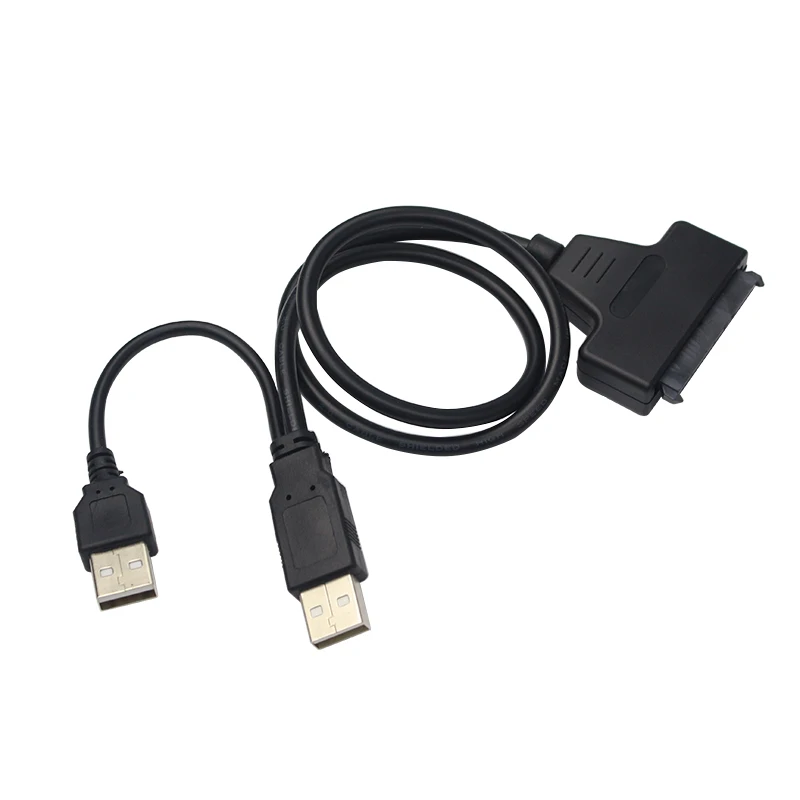 Оптовая продажа USB 2 0 для SATA 7 + 15 Pin Кабель адаптер 22 жесткого диска 5 &quotHDD с кабелем