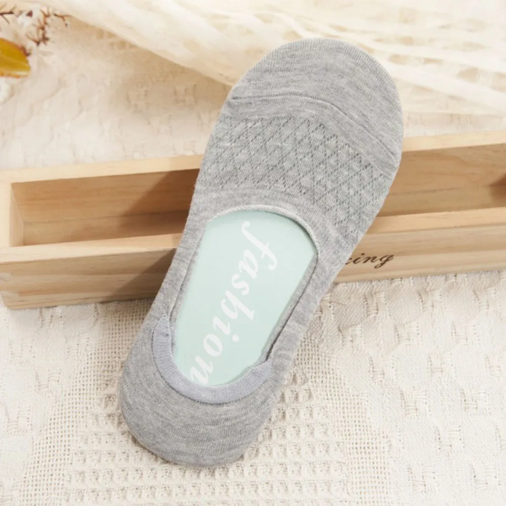 Fashion Women Cotton Antiskid Invisible Liner Socks Elastic Comfy Female Summer Spring Ankle Boat Low Cut Short | Женская одежда