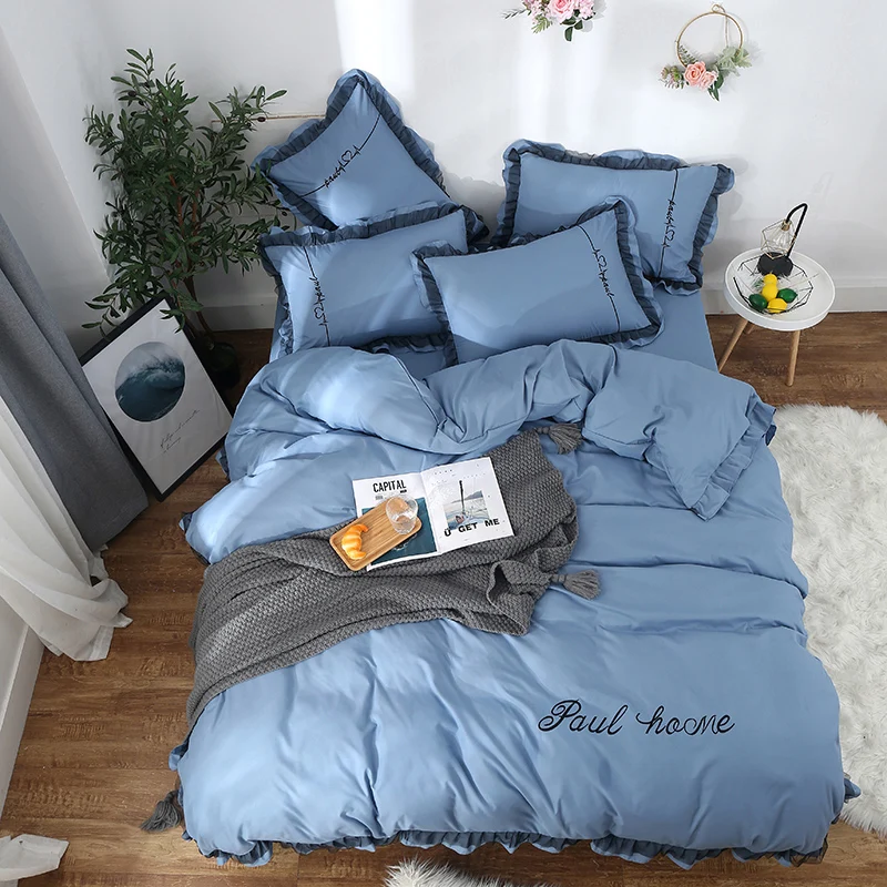 Комплект постельного белья из 4 предметов летнее стеганое одеяло простыня