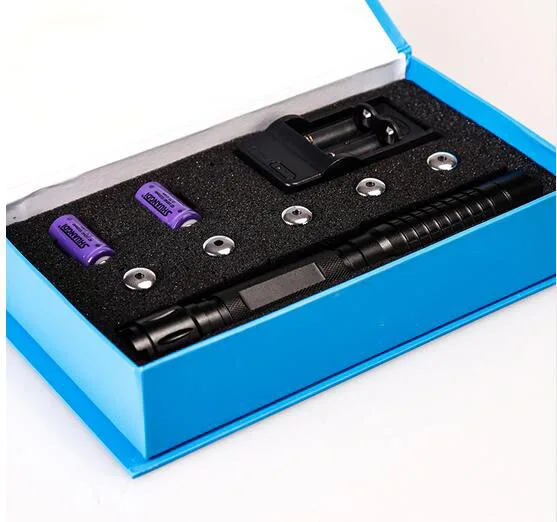 Самый мощный сжигающий Лазерный фонарь 445нм 50000 м Фокусируемый синий лазерный