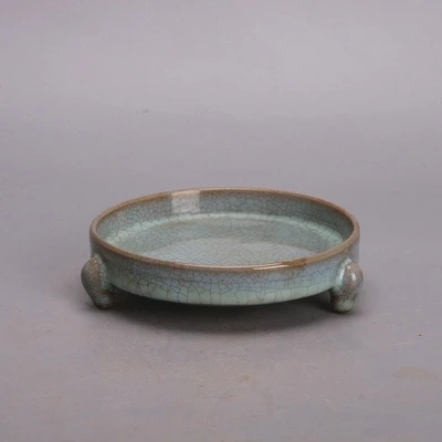 

Song Ruyao's celestial glaze three feet wash antique secondhand goods
