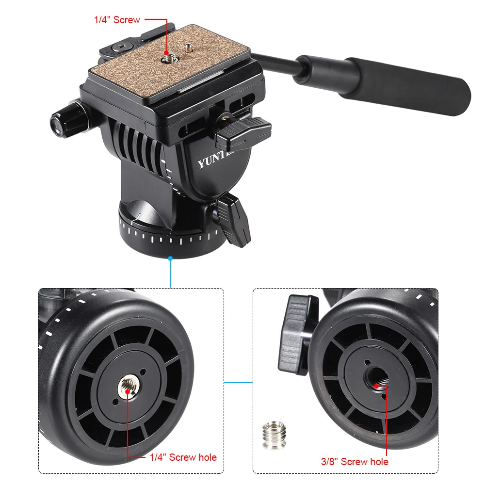 Штатив YUNTENG YT 950 с гидравлическим давлением 360 градусов|tripod head|yunteng yt-950360 degree |