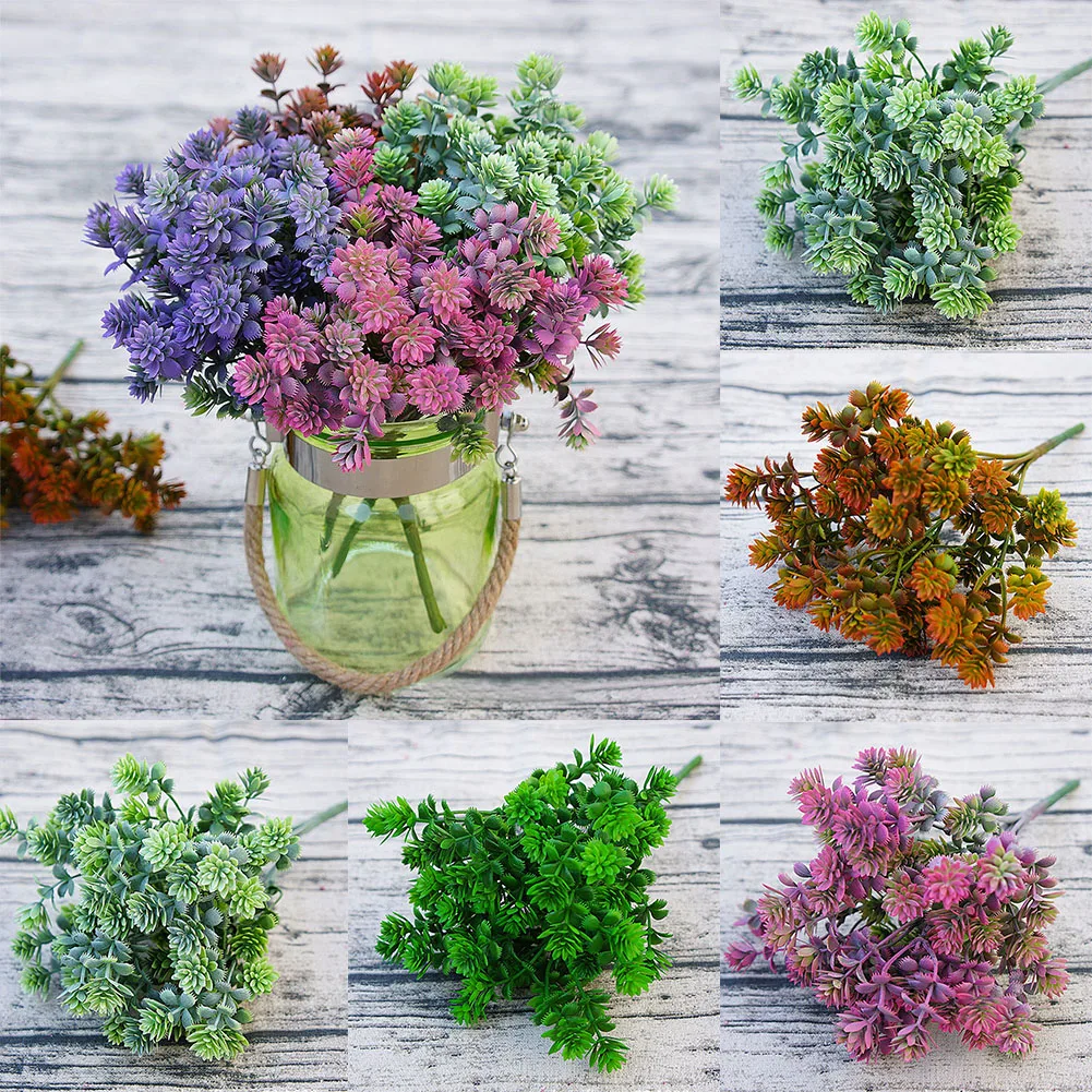 Simulation Artificial Plant Home Decor Garden Fall Leaves DIY Fake Succulent Eco-friendly Landscape Ornament Office Wedding | Дом и сад