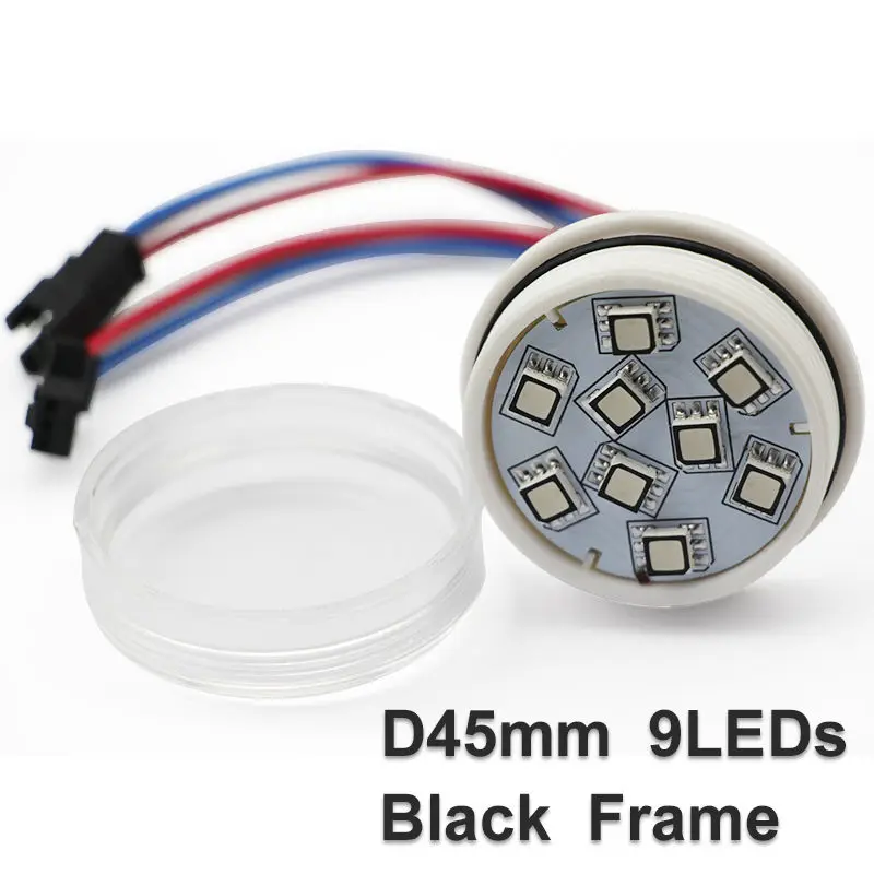 Цифровой rgb ucs1903 smd 5050 45 мм 9 светодиодов пиксельный светодиодный светильник