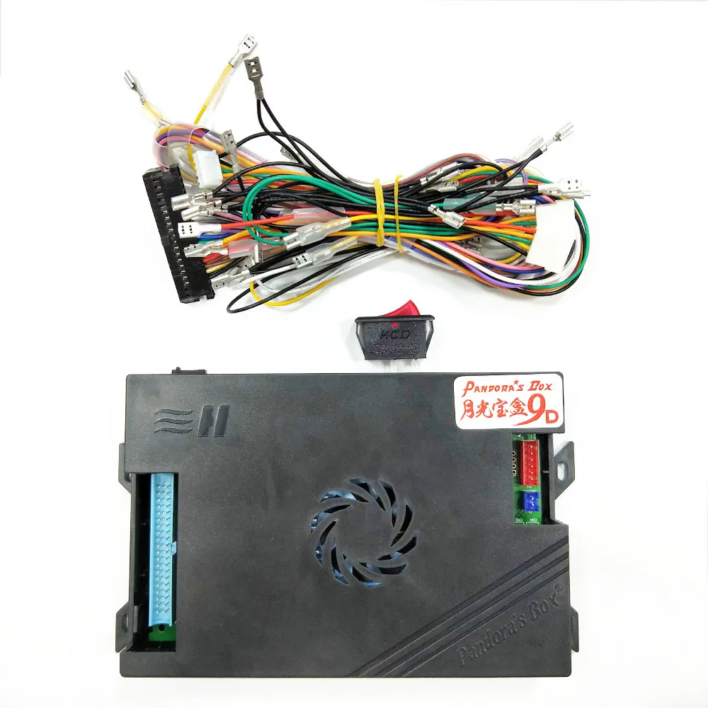 Happstick4.8mmbutton Новинка Pandora Box 9D 2222 в 1 Домашняя версия материнская плата для игровой консоли/монета аркадная машина/DIY комплект с переключателем и проводом - Цвет: Happstick4.8mmbutton