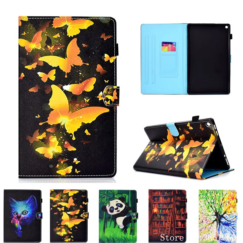 Чехол для Amazon Kindle Fire HD 10 2017 7-й планшет с Alexa 1 "чехол 2015 5-й чехол панда Бабочка