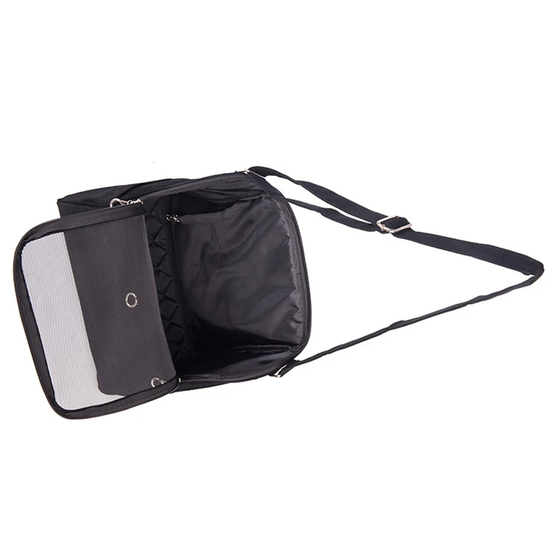 Портативная дорожная сумка для перевозки собак простая стильная коричневая