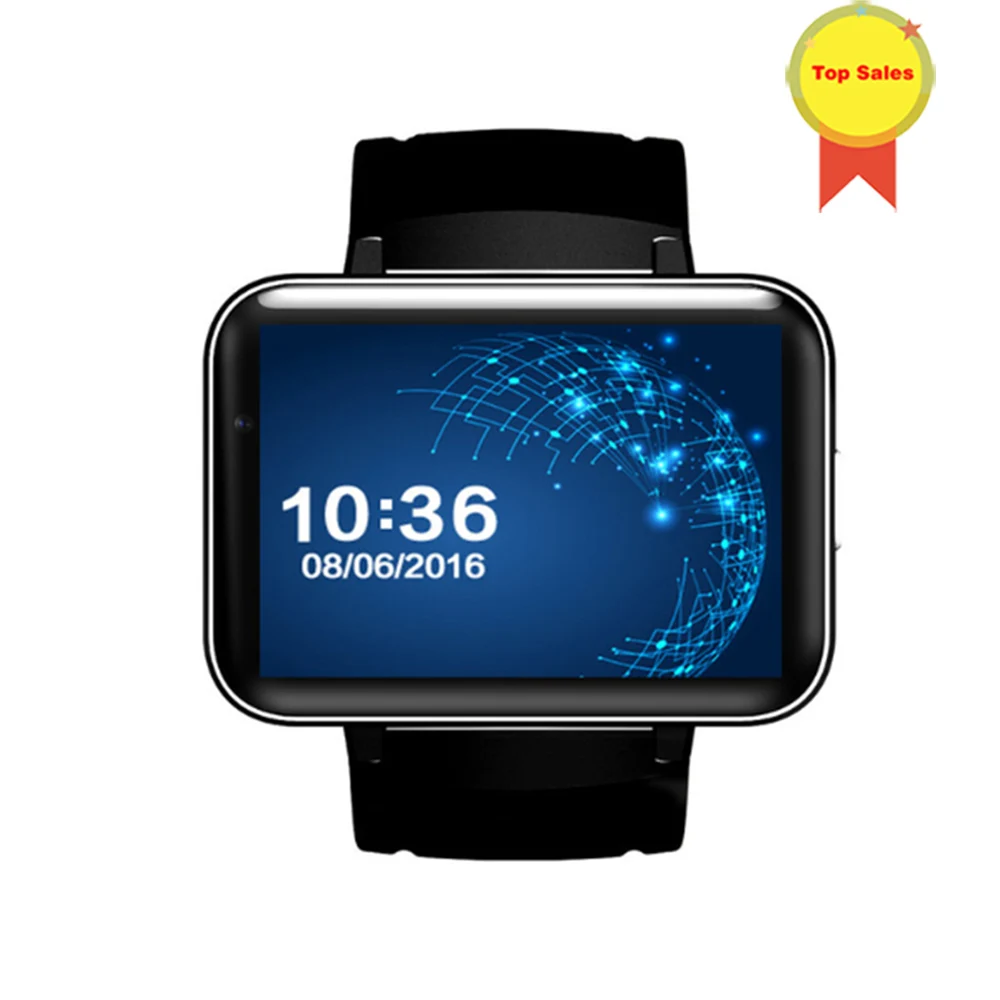 Bluetooth Смарт-часы 2 дюйма Android OS 3G Smartwatch телефон MTK6572A двухъядерный 1 ГГц 512 МБ RAM 4G ROM
