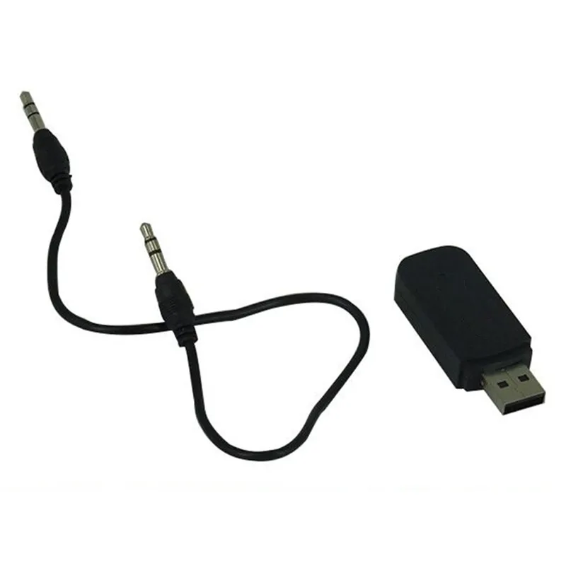 Портативный мини Bluetooth музыкальный аудиоприемник черный адаптер AUX беспроводной