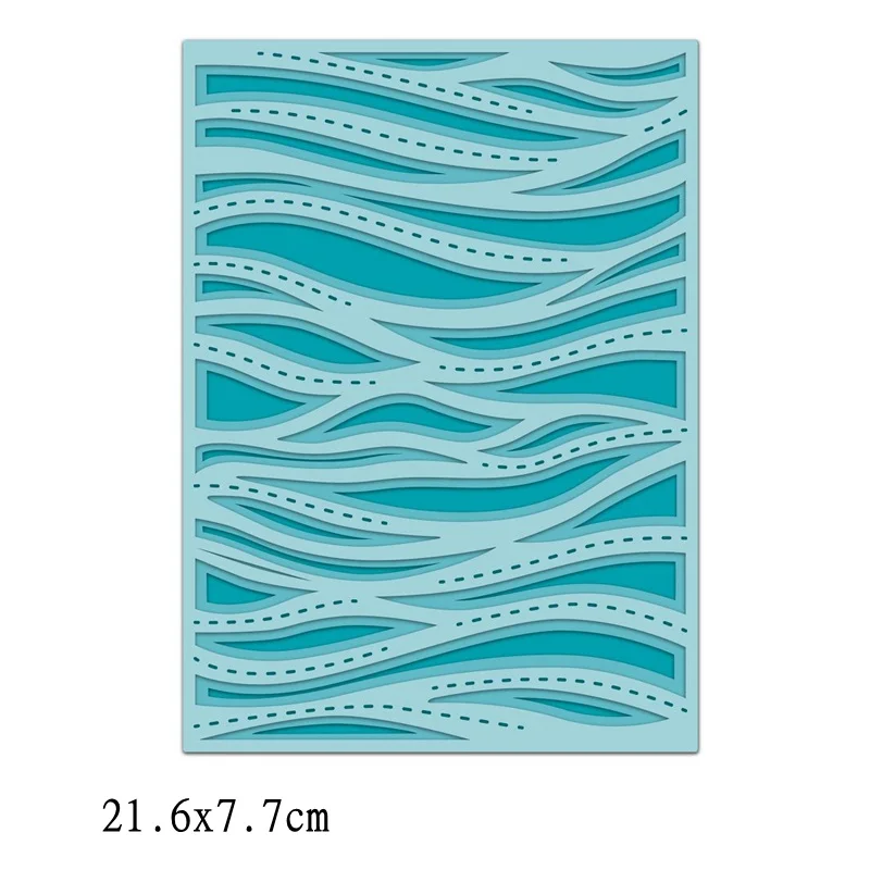 H2820 wave layer Слои кружева модель форма металлические режущие штампы трафарет для скрапбукинга тиснение DIY бумажные карты ручной работы шаблоны - Цвет: H2820 wave layer